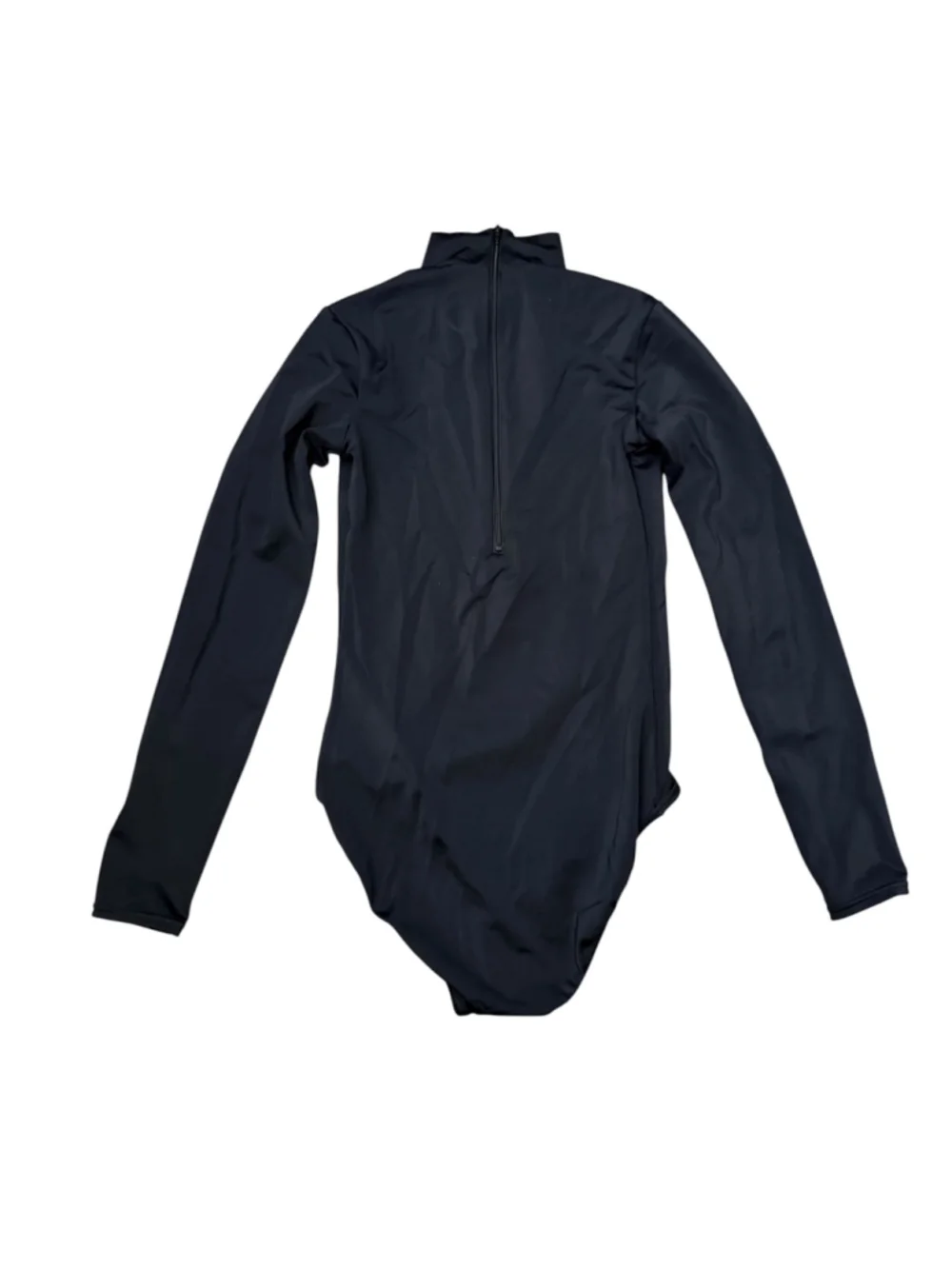 Weissman Girls MC Black Turtleneck Long Sleeve Dance Leotard